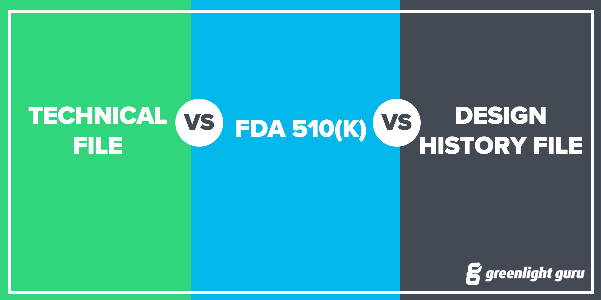 Technical File vs. 510(k) vs. Design History File What Medical Device